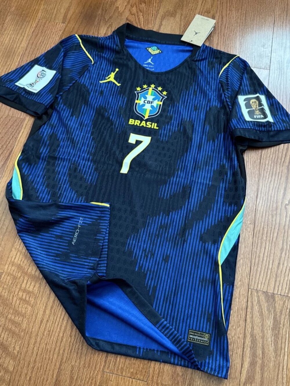 Kids VINI JR 2026 World Cup Blue Soccer Jersey